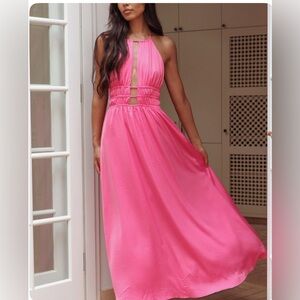 Maxi open back dress